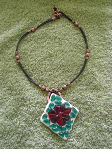 Glass Triangle Necklace