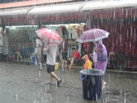 Rain/Flooding at the Bazaar